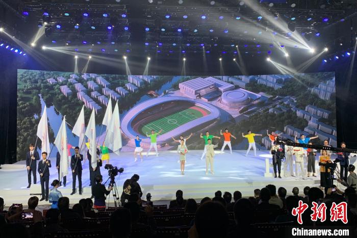 杭州亚运会核心图形与色彩系统发布仪式。　郭其钰 摄