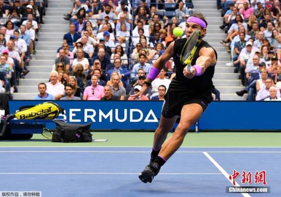 资料图：纳达尔比赛现场。