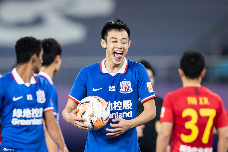 彭欣力庆祝进球