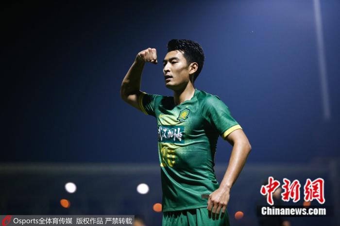 资料图：2月份亚冠小组赛中，国安凭借王子铭的进球客场1:0战胜泰国球队清莱联，拿下赛季开门红。图片来源：Osports全体育图片社