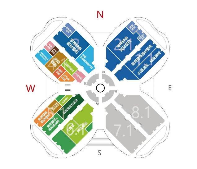 2021体博会各大展区规划示意图 2021体博会各大展区规划示意图