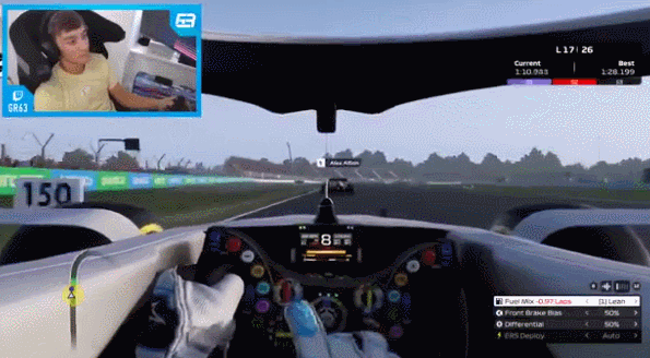 虚拟F1赛事。图片来源：F1官方视频截图。