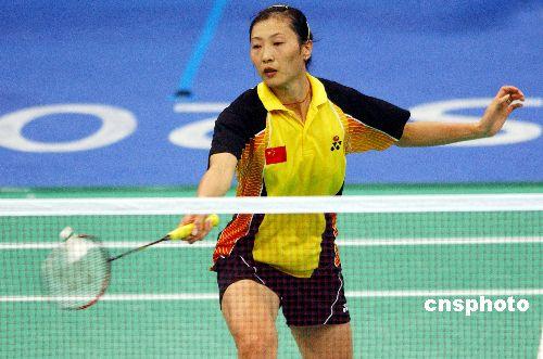 雅典奥运会，中国羽毛球运动员张宁力克荷兰名将张海丽为中国羽毛球夺得第一金。