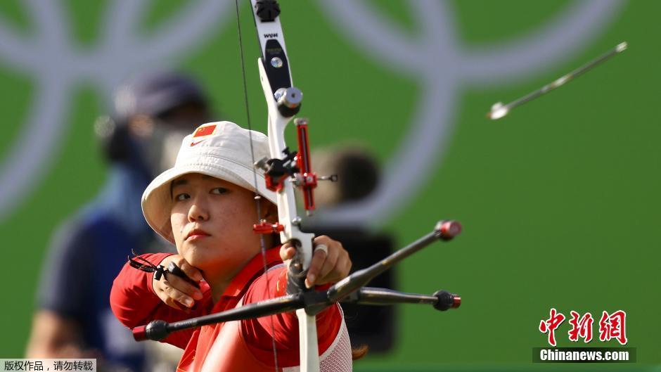吴佳欣在里约奥运会比赛中。