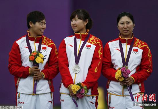 2012伦敦奥运会女团决赛中，中国队射箭女团仅仅一环落后于韩国屈居亚军。