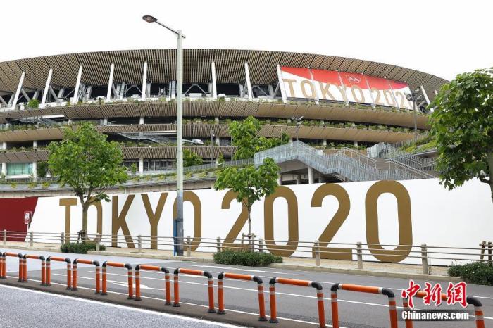 资料图：日本东京，日本新国家体育场，这里是2020东京奥运会的主会场。图片来源：视觉中国