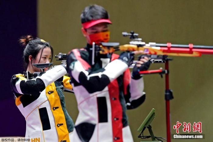 7月27日，在东京奥运会10米气步枪混合团体金牌战中，中国组合杨倩/杨皓然摘得金牌。这是中国体育代表团本届奥运会的第9金。