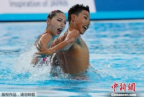 北京时间7月23日，2017年世界游泳锦标赛结束了花样游泳男女混合双人自由自选决赛，中国选手盛姝雯/石浩屿以77.2333分获得第八名。